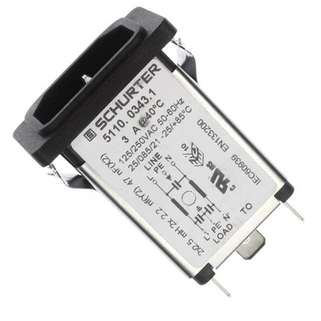 5110.0343.1 SCHURTER Inc.  Moduli di ingresso alimentazione (PEM)